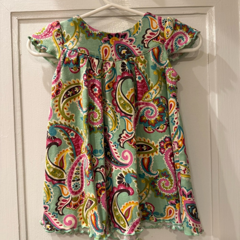 Vera Bradley Baby Colorful Paisley Kids Dress, size 6-9 mo